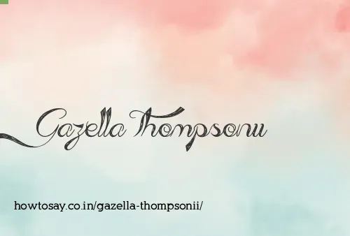 Gazella Thompsonii