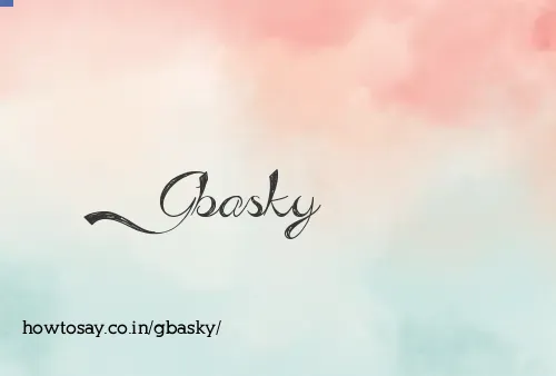 Gbasky