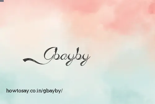 Gbayby
