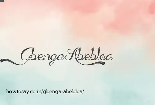Gbenga Abebloa