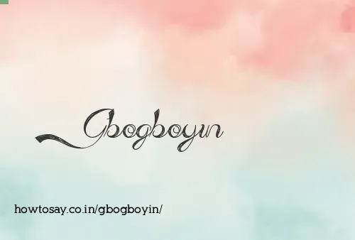 Gbogboyin