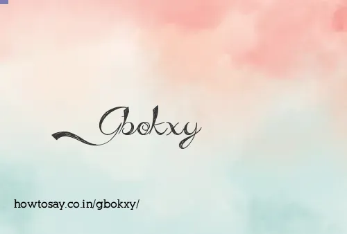 Gbokxy