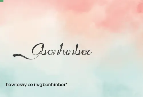 Gbonhinbor