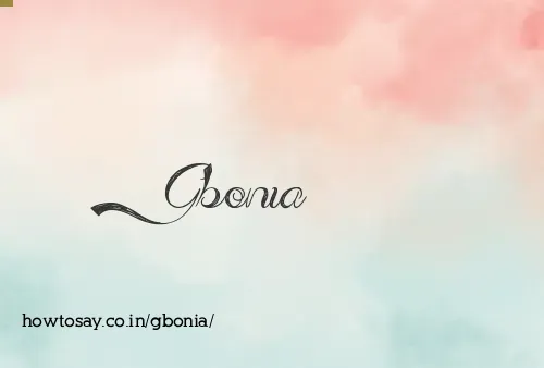 Gbonia