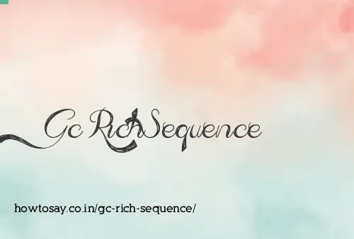 Gc Rich Sequence