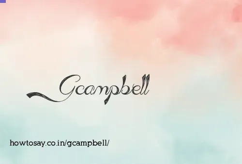 Gcampbell