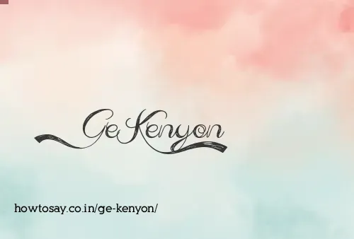 Ge Kenyon