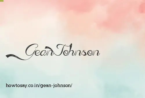 Gean Johnson