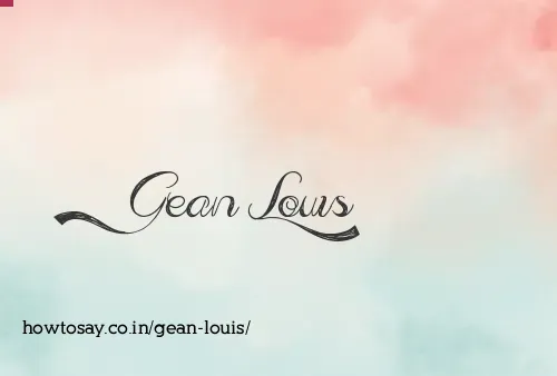 Gean Louis