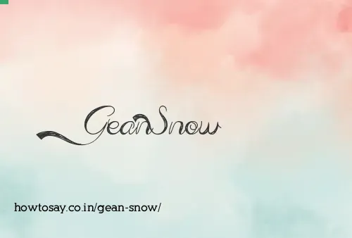 Gean Snow