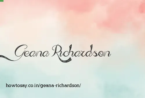 Geana Richardson