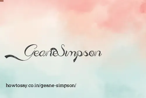 Geane Simpson