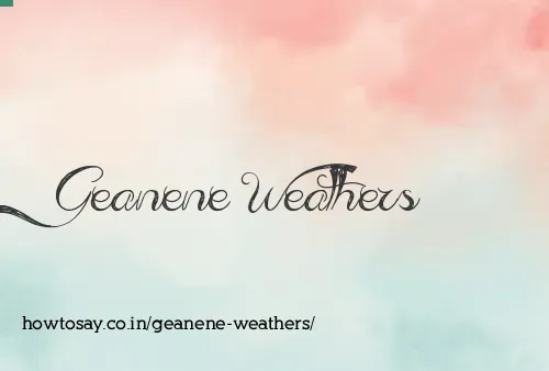 Geanene Weathers