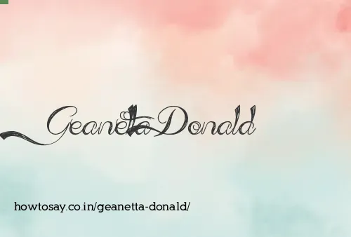 Geanetta Donald