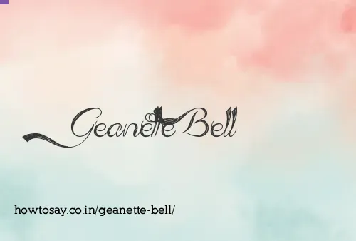 Geanette Bell