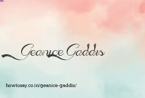 Geanice Gaddis