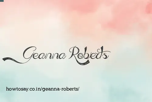 Geanna Roberts