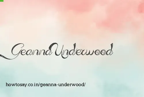 Geanna Underwood