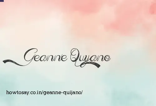 Geanne Quijano