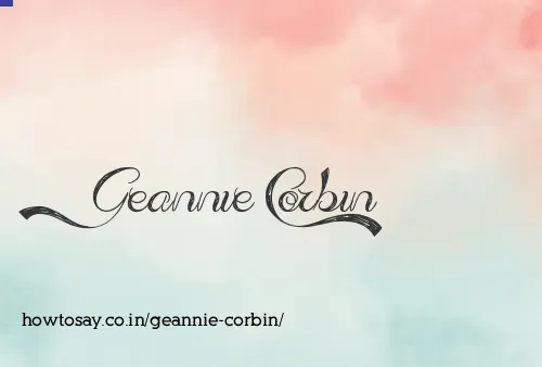 Geannie Corbin