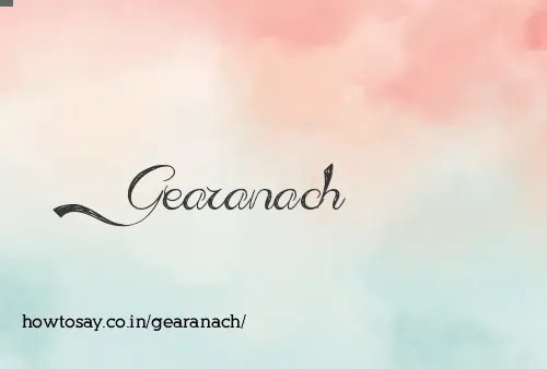 Gearanach