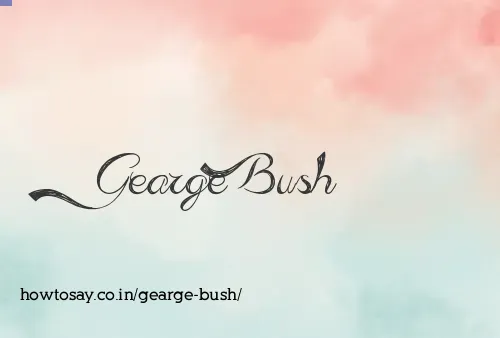 Gearge Bush