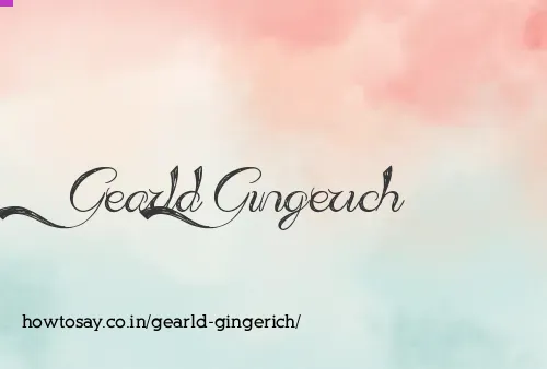 Gearld Gingerich