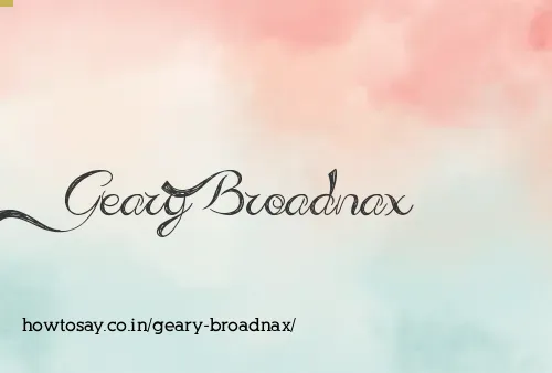 Geary Broadnax