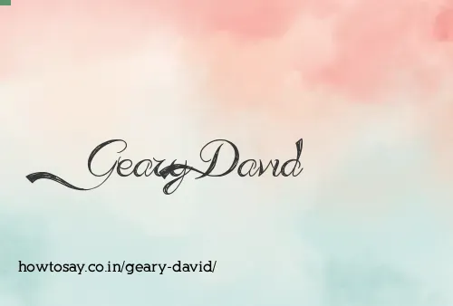 Geary David