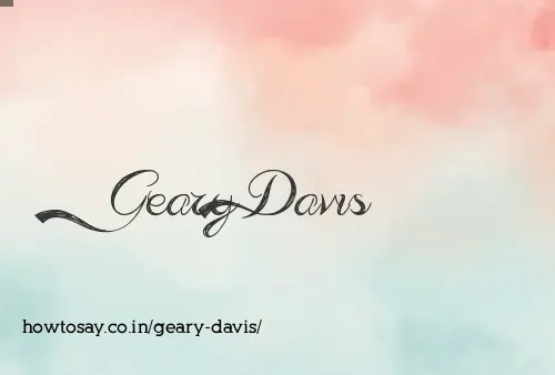 Geary Davis