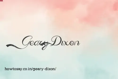 Geary Dixon