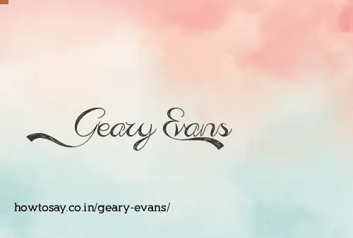 Geary Evans