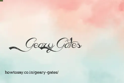 Geary Gates