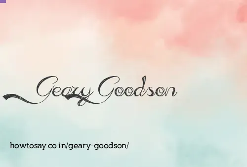 Geary Goodson