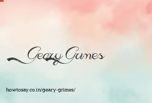 Geary Grimes
