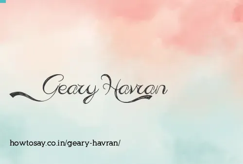 Geary Havran