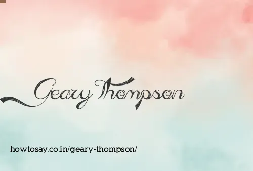 Geary Thompson