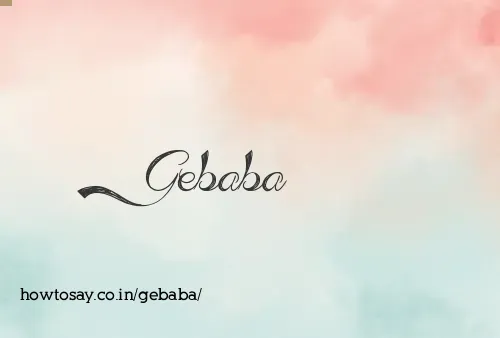 Gebaba