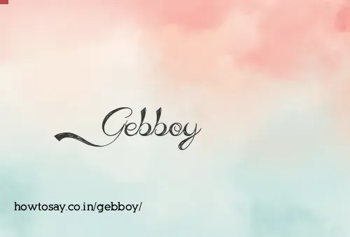 Gebboy