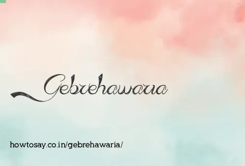 Gebrehawaria