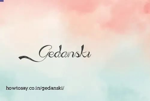 Gedanski