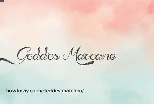 Geddes Marcano