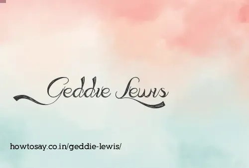 Geddie Lewis