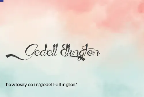 Gedell Ellington