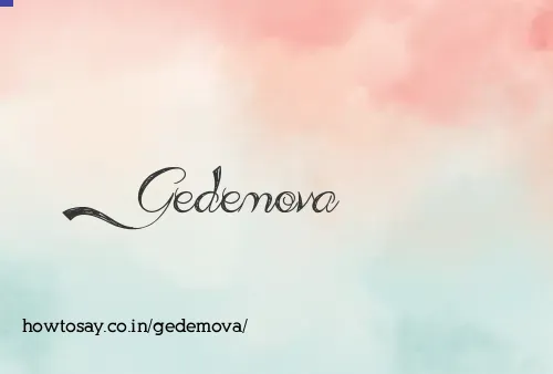Gedemova