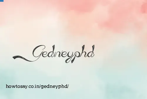Gedneyphd