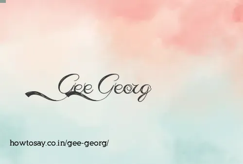 Gee Georg