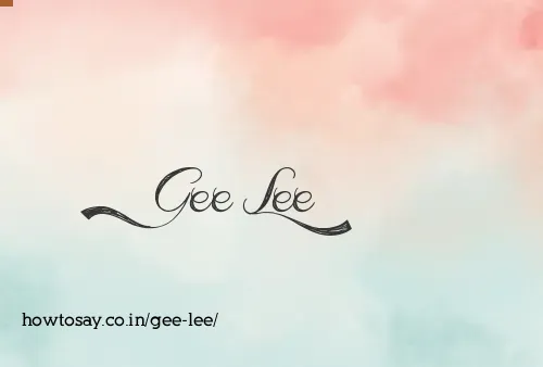 Gee Lee