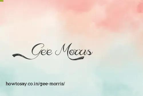 Gee Morris