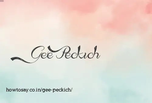 Gee Peckich